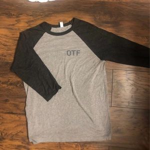 Orange Theory gray shirt